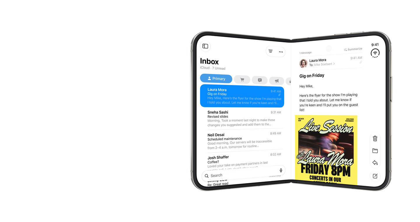 iPhone Duo geöffnet und geschlossen